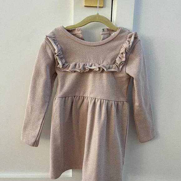 PINK LONG SLEEVE DRESS - Picture 1 of 2